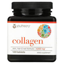 Youtheory, Colagen, 6,000 mg, 120 Tablete (1,000 mg pe Tableta)
