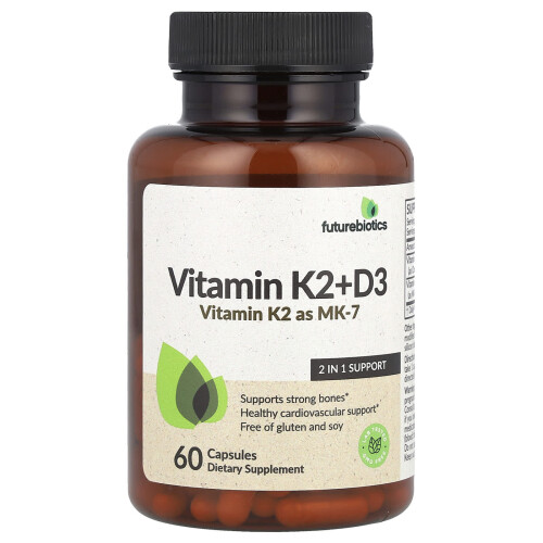 Futurebiotics, Βιταμίνη K2 + D3, 60 Φιάλες
