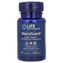 Life Extension, MacuGuard, Silmien tuki Saffron & Astaxanthinilla, 60 pehmeää