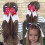 Conjunto de 4 laços de cabelo de 8,5 polegadas com estampa de bolinhas e detalhes em strass, além de presilhas de cabelo multicoloridas. 3