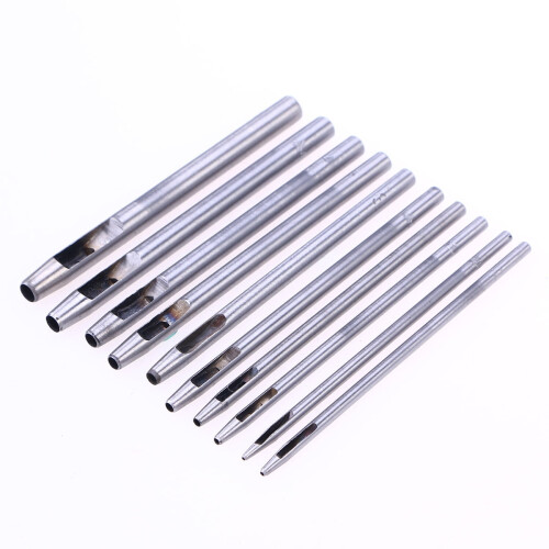 10-teiliges Set runder Hohlstanzen 0,5–5 mm 1