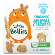 Little Bellies, Organische Dierkaasjes, 12+ Maanden, 4,58 oz (130 g)