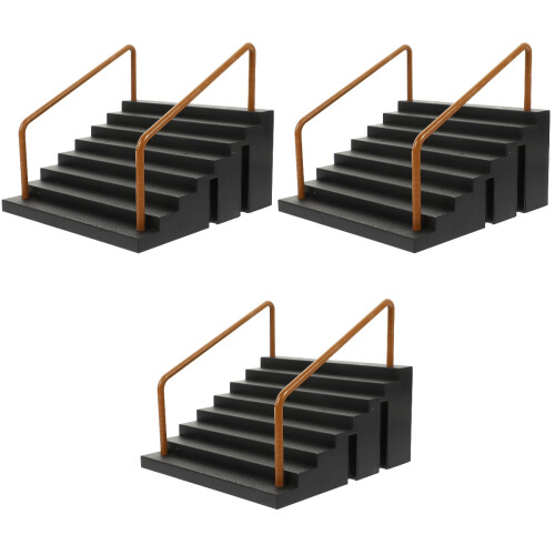 3St Plastic Skateboard Zwart Fingerboard Speelgoed 2
