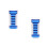 2Sets Portable Blue Vitamin Organizer 7 Day Case with 28 Compartments 8