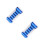 2Sets Portable Blue Vitamin Organizer 7 Day Case with 28 Compartments 9