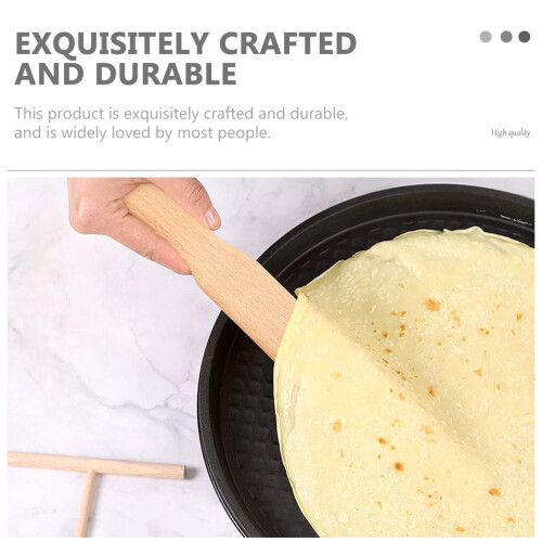Crêpe-Streicher und Spatel-Set aus Holz 1
