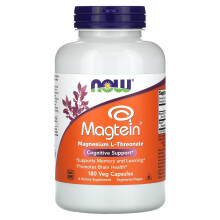 NOW Foods, Magtein, 180 Veg Kapszula