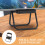 Black miniature folding chairs set of 5 2