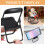 Black miniature folding chairs set of 5 5