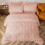 Queen Comforter Set Pintuck Design 7-Piece Rose Gold 2