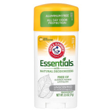 Arm & Hammer, Esențial cu deodorizatori naturale, Deodorant, Nescentat, 2,5 oz (71 g)