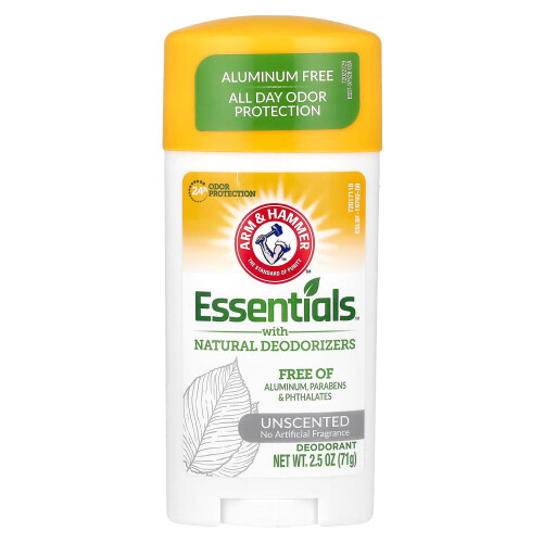 Arm & Hammer, Essentials με φυσικά απορρυπαντικά, Απορρυπαντικό, Αρόμαiless, 2,5 oz (71 g)