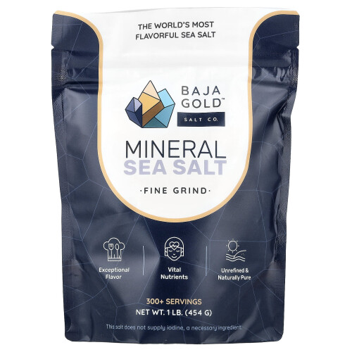 ΜΠΑΖΑ Γκόλ Σολτ Κο., Μινεράλ Θάλασσα Σότ, Fine Grind, 1 lb (454 g)
