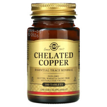 Solgar, Chelateert Koper, 100 Tablets