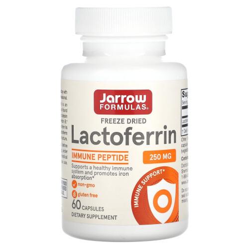 Lactoferrina, Secado Congelado, 250 mg, 60 Cápsulas