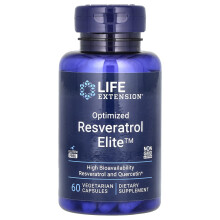 Life Extensionin Optimoidut Resveratrol Elite, 60 kasvispakkausta