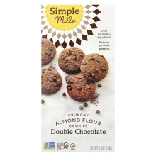 Simple Mills, Kruunattu Maku Alumiinin Pähkinäjauhe, Double Chocolate, 5,5 oz (156 g)