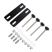 Kit di staffe di montaggio per schede di recupero metallo, compatibile con distanze tra fori di 4,72-6,69 pollici, resistente alle crepe