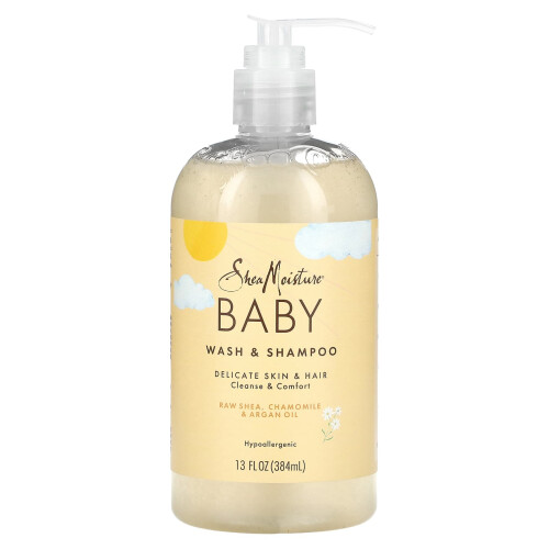 SheaMoisture, Παιδική Λουράκι & Σαμπουάν, Φυσική Σέιχα, Καμώμη & Αργανέλαιο, 13 fl oz (384 ml)