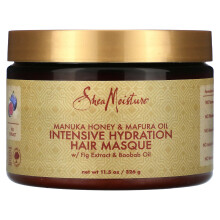 SheaMoisture, Miel de Manuka și Ulei de Mafura, Masca de Păr pentru Hidratare Intensivă, 11,5 oz (326 g)