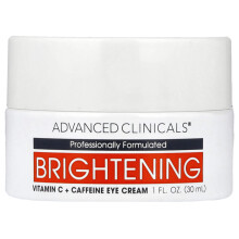 Advanced Clinicals, Helligkeit-Vitamin-C + Koffein-Augen-Creme, 1 fl oz (30 ml)