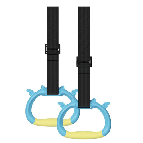 Pulling Rings for Physical Training,Children'S Home Gym Equipment,Children'S Adjustable Strap Strength Training Rings,A