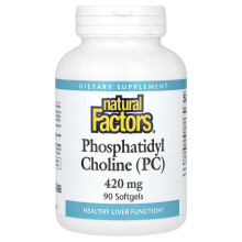 Natural Factors, Phosphatidyl Cholin (PC), 420 mg, 90 Softgels