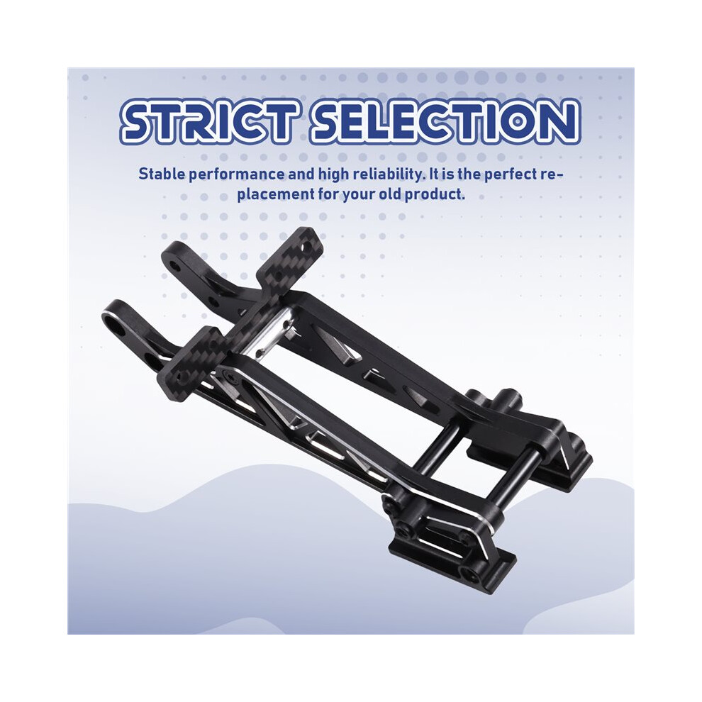 1Set Cnc Metal Adjustable Heavy Duty Rear Wing Mount For Losi 1/24 Micro-B 2Wd Los-1770S Rc Car Part Black 4713755190556