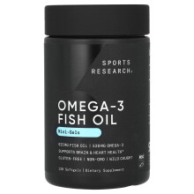 Sports Research, Omega-3-Fischöl, Mini-Gläser, 120 Weichgel-Kapseln