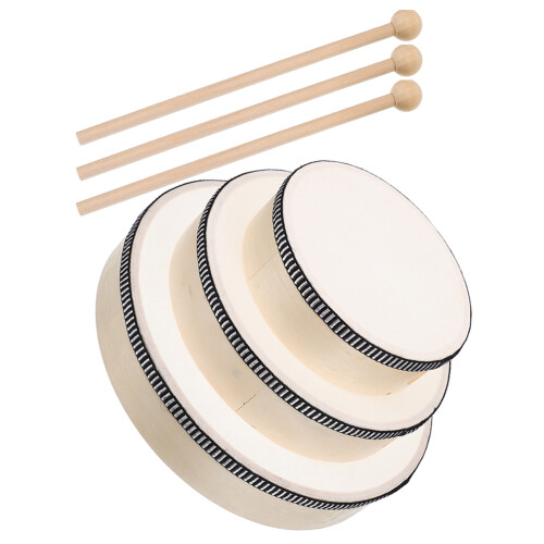 12Pièces Tambourins Main Bois Pour Percussion Éducation Et Performance 2