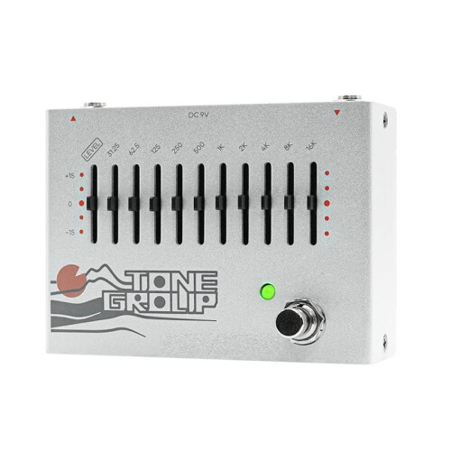 Tone Group 10-Band EQ Equalizer Guitar Low Pitch Effects Pedal QDS-01 with Pedal Control