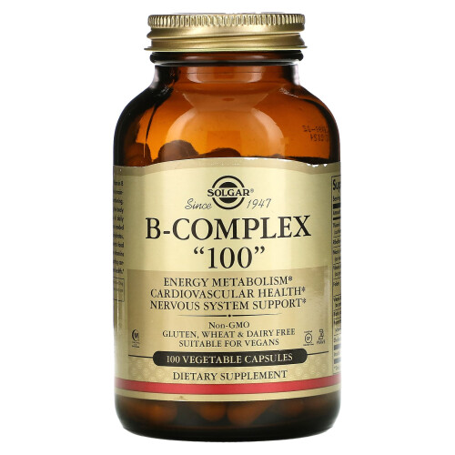 Solgar Solgar, B-Complex "100", 100 Vegetable Capsules