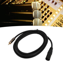Cable XLR OFC 22 AWG, bañado en oro, 9.84 ft