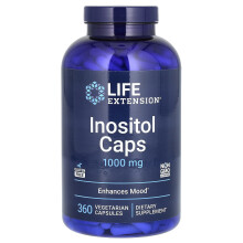 Life Extension Inositol Caps - 1000 mg Myo-Inositol Per Serving - 360 Veg Caps