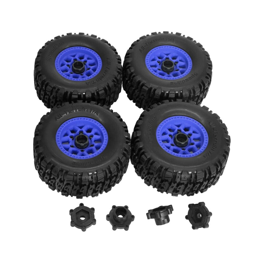 Rc Car Tires 4Pcs 110Mm Rubber Tire Tyre For 12Mm Replacmenet For Hsp Hpi Off-Road Vehicle Rc Car 4713755176109