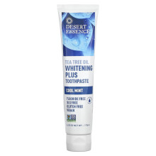 Desert Essence, Teehiöljy Valkaisu Plus Hammastahna, Cool Mint, 6.25 oz (176 g)