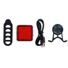 Cycling Tail Light Cycling Rear Light with Intelligent Brake Sensor High Visibility Tail Light with Expression Patterns