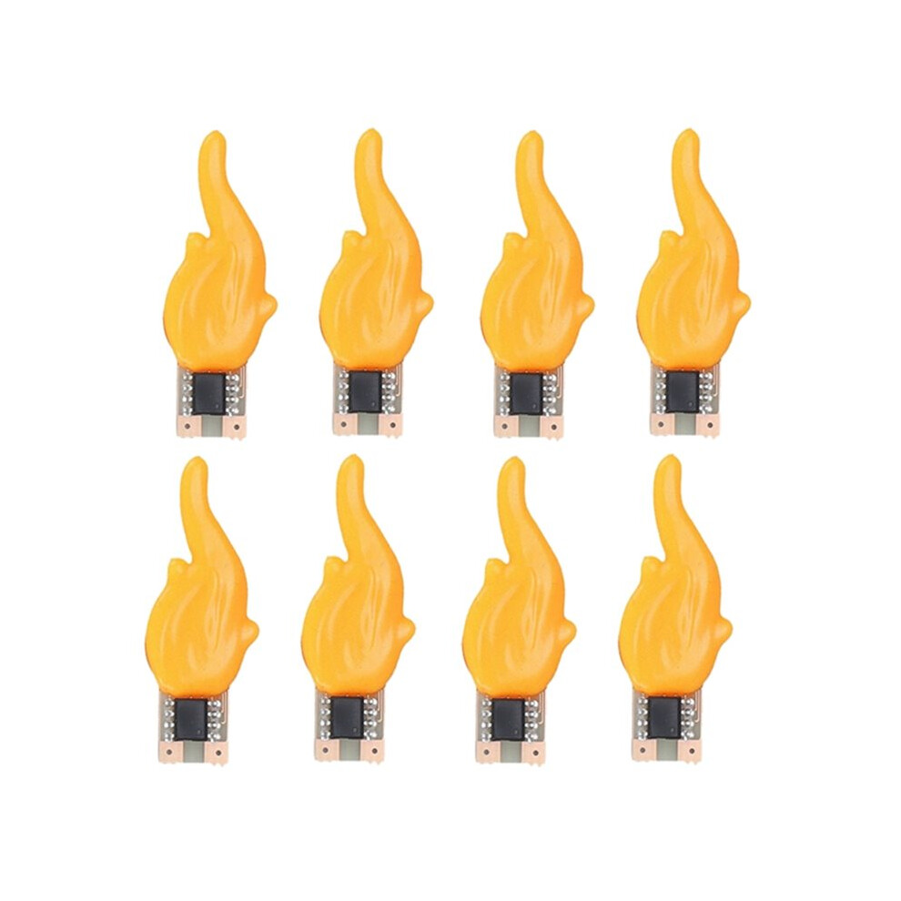 8Pcs Led Flash Candle Flame 1800K Warm Birthday Camping Bulb Led Decorative Accessorie Light/White 6031987591377