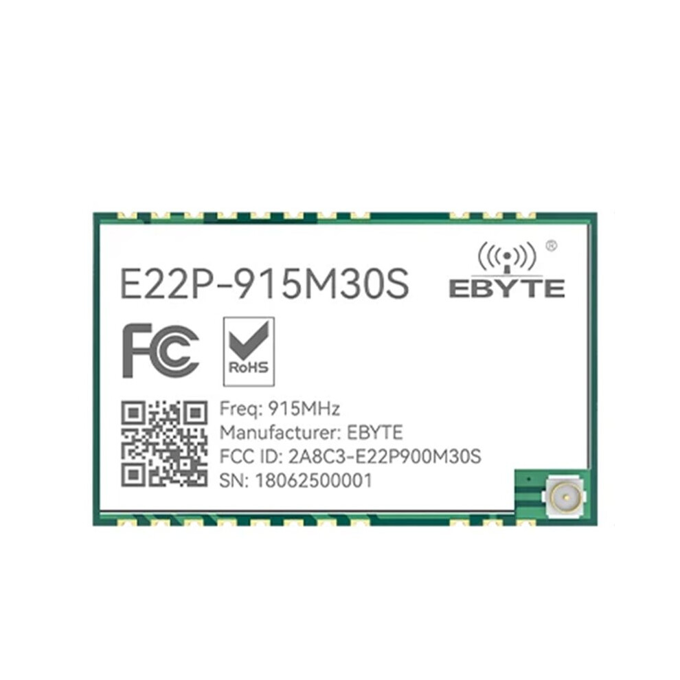 Ebyte Sx1262 Lora Spread Spectrum E22p Series Wireless Module Built-In Pa+Lna+Swa Esd Protection 30Dbm12km Spi 915Mhz 6132795474484