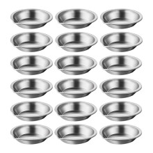 20Pcs Stainless Steel Paint Mixing Trays with Spout for Easy Pouring, Reusable Watercolor Palettes for Artist Mixing
