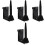 4Pièces Support Mural Saxophone Et Flûte En Fer Noir Durable 3