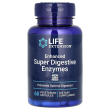 Life Extension, Fejlesztett Szuper Emésztő Enzimek, 60 Vegetáriánus Kapszula