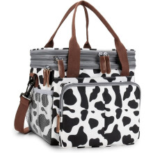 Expandable Lunch Bag for Men and Women: Double Deck, Large Capacity, Leakproof Insulated Cooler