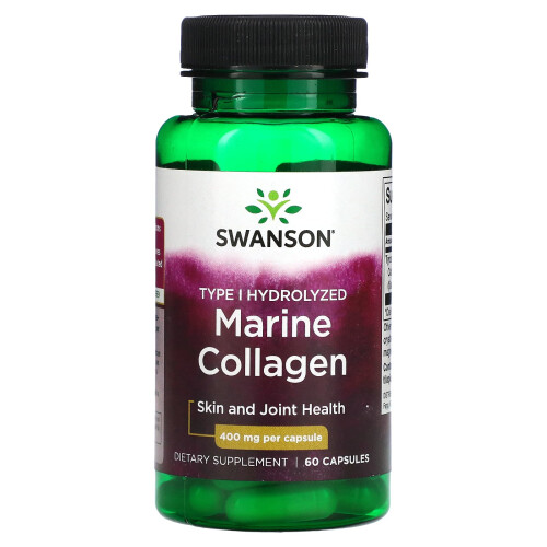 Swanson, Collagene Marino, 400 mg, 60 Capsule