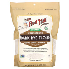 Bob's Red Mill, Orgaaninen Tumma Ruisjauhe, Kokoaines, 20 oz (567 g)