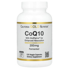 KoQ10 s Bioperinem a černým pepřem, 200 mg, 120 Veggie kapslí