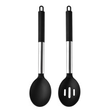 Heat Resistant Large Silicone Cooking Spoon Set, Nonstick Free Kitchen Utensils