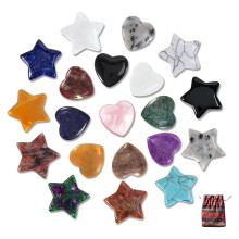 20 Pcs Star Healing Crystals and Gemstones Set for Stress Relief, Meditation, and Reiki Chakra Healing