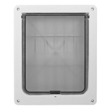 Strong Lockable Dog Door with Privacy Protection Flap Gate Pet Dog Door for  Small Dogs Pet Safety Doors to Install L