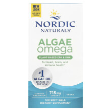 Nordic Naturals, Alga Omega, 120 mjuka gel
